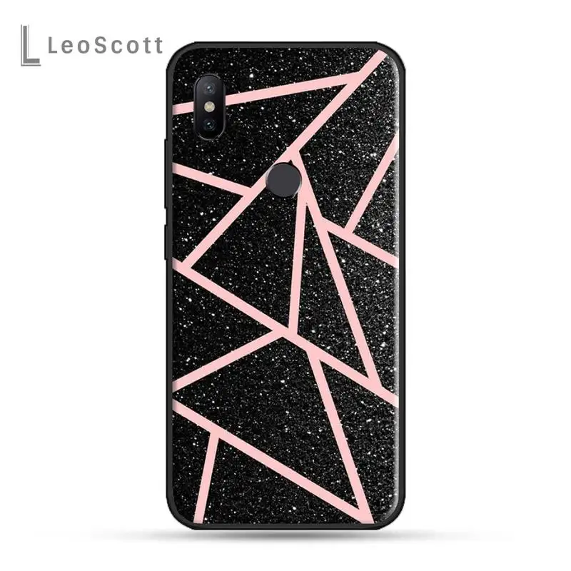 

PINK Marble fashion Texture pattern Anti-fall Phone Case For Xiaomi Redmi 7 8 9t a3 9se k20 mi8 max3 lite 9 note 9s 10 pro