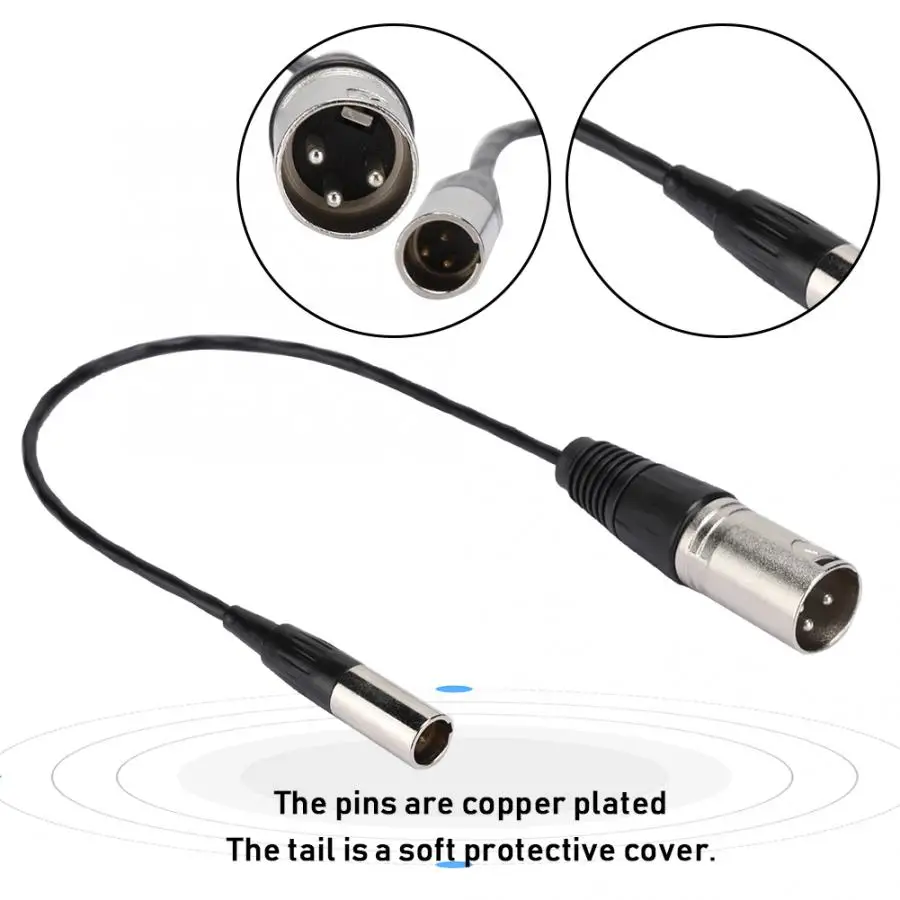 Mini XLR 3PIN Male to for Canon Audio Cable Transfering Camera Microphone Interface | Электроника