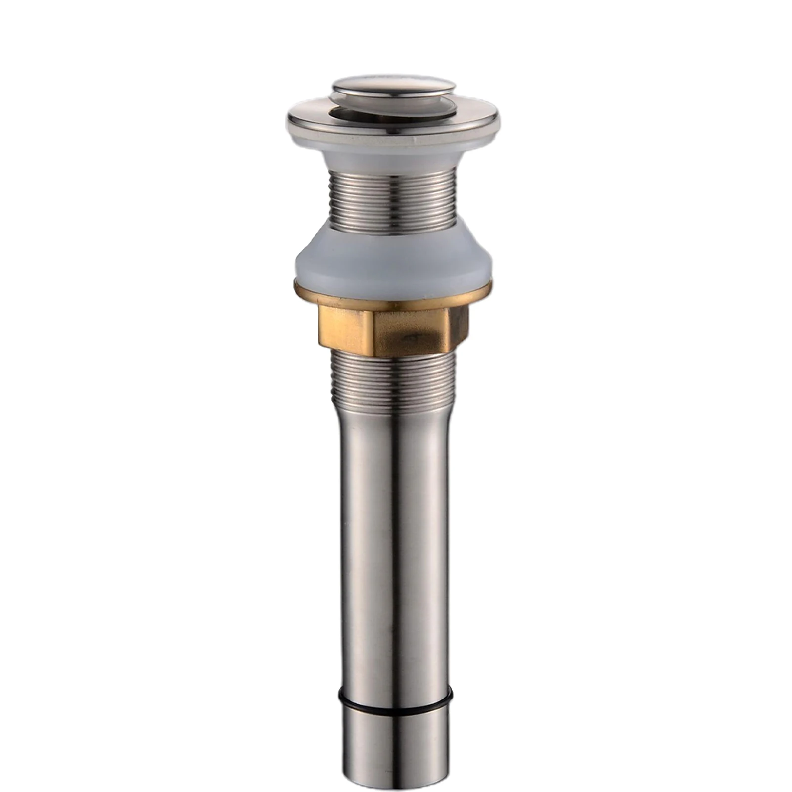 

Brushed Durable Vessel Thickened Stainless Steel Bathroom Basin Easy Install Practical Sink Drain Stopper Stable Flip Bounce