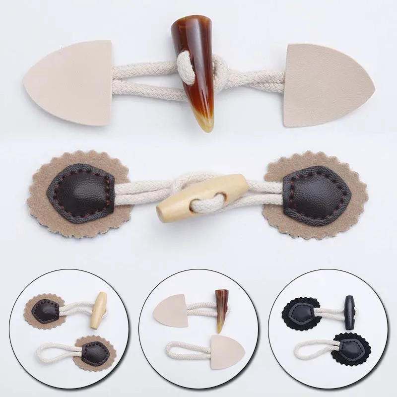 2 пары искусственная кожа смолы кнопки переключения большими кнопками для Шинель