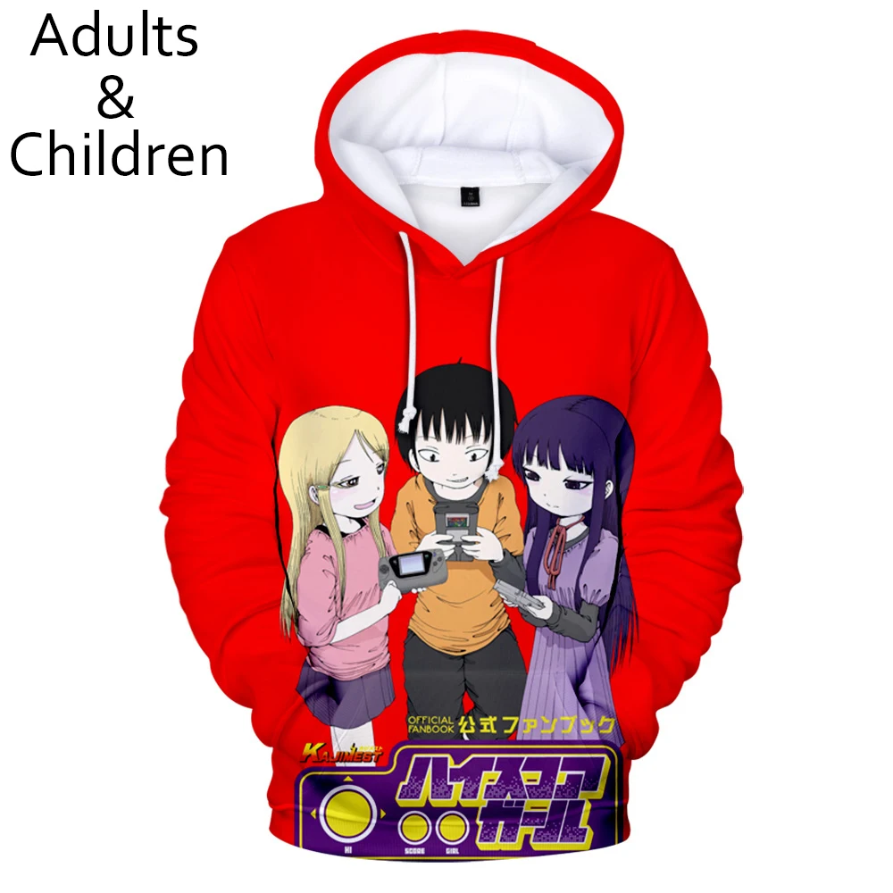 

Luxury Popular Cute Comic High Score Girl 3D Printed Hoodies Sweatshirts Boys/Girls Long Sleeve Sweatshirt Casual Pullovers Tops