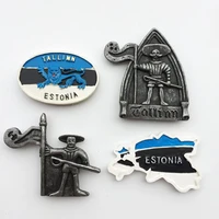 qiqipp estonian capital tallinn tourism commemorative crafts magnetic refrigerator sticker creative collection