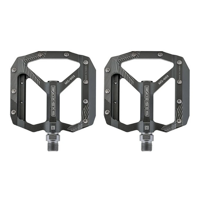 

Leiouser 1 Pair Road Mountain Bike Non-slip Flat Pedals CNC Aluminum Alloy 3 Sealed Bearings Pedals MTB Bicycle Accessories
