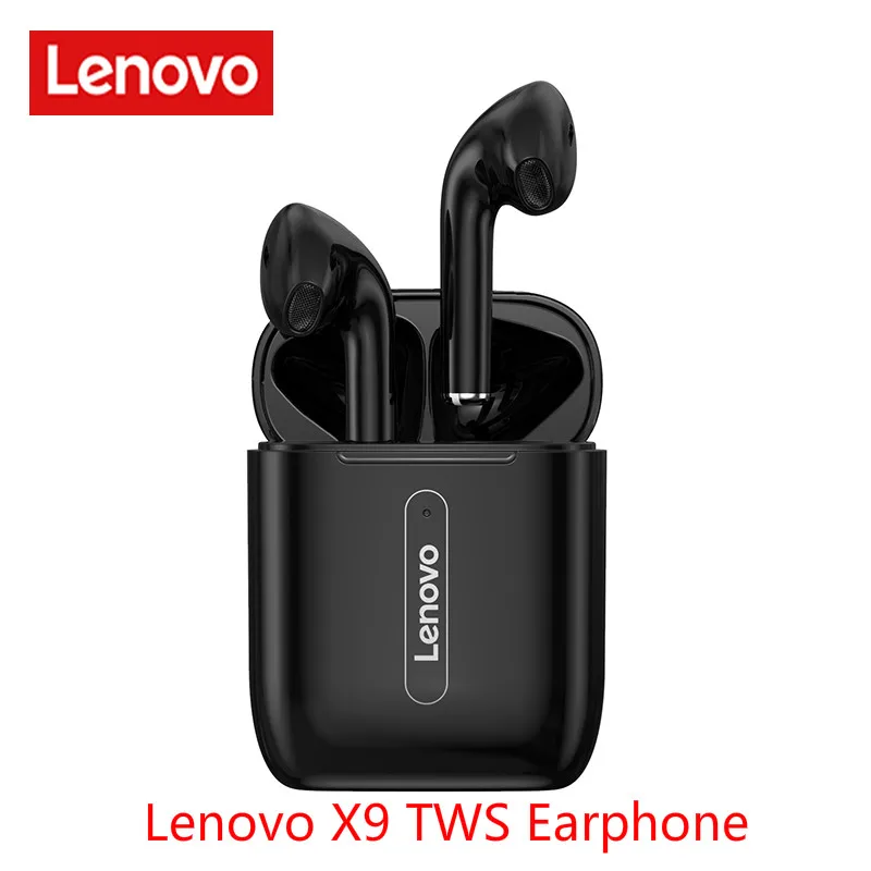 Lenovo X9 True Беспроводные bluetooth 5 0 наушники с сенсорным управлением динамические Hi Fi