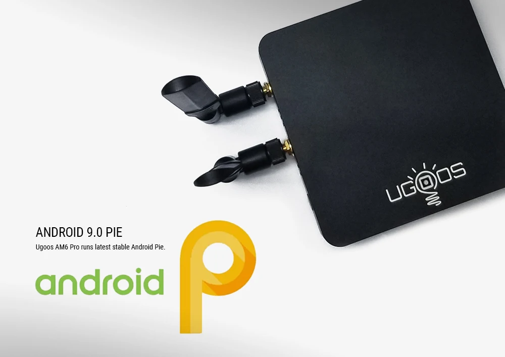 UGOOS ТВ приставка AM6 Pro Amlogic S922X Android 9 0 DDR4 2G/4G 16G/3 2G 5G WiFi 1000M LAN Bluetooth 5 4K HD медиаплеер |