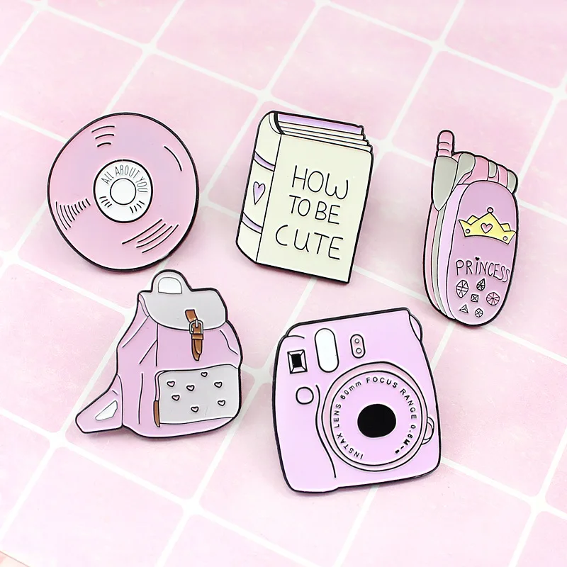 Детский рюкзак эмалированная заколка для детской рубашки