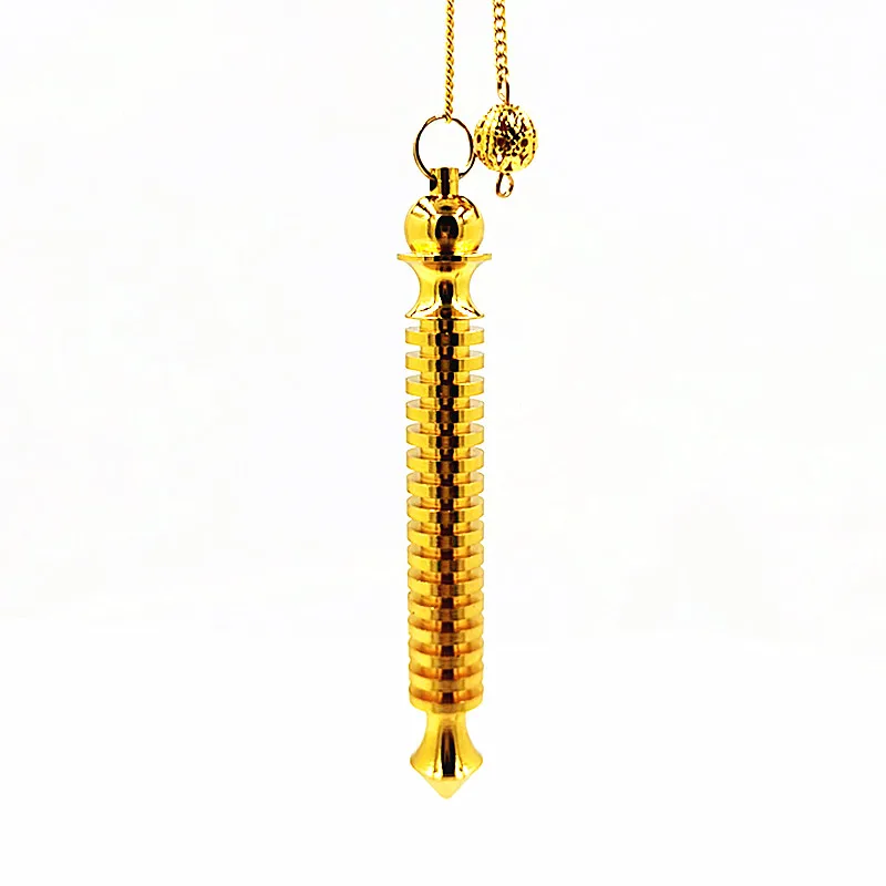 

Copper Pendulum for Dowsing pendants pendule divination energy therap 16 section long