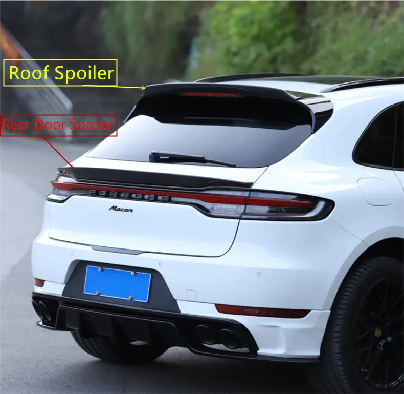 Спойлер из углеродного волокна для Porsche Macan 2018 2019 2020 2021 высококачественные рычаги