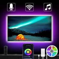 usb alexa led strip lights smart wifi color changing music sync app control 5050 rgb
