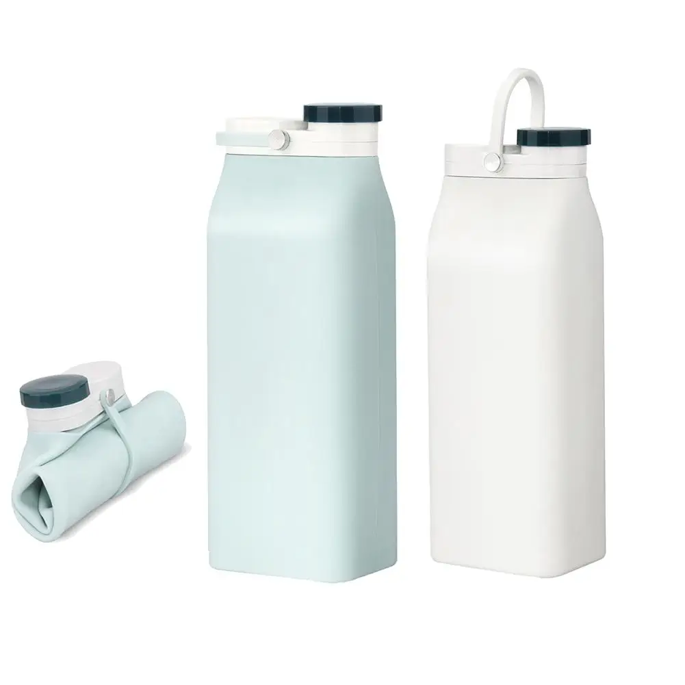600 мл портативная бутылка для молока с крышкой складная питьевой воды большая