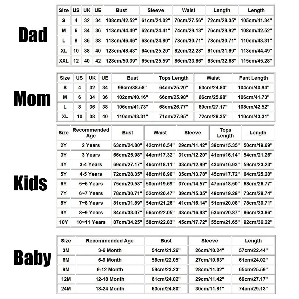 

2020 Christmas Family Pajamas Sets Women Mommy Letter Print Blouse Tops And Pants Xmas Family Clothes Pajamas Long Sleeve A40