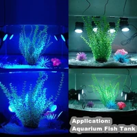 1 2 set led aquarium light led color changing waterproof fish tank underwater spot light garden pond swimming pool light q25