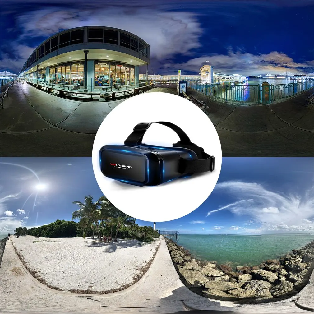 Очки виртуальной реальности K2 3D Vr очки из натуральной кожи для глаз с умным