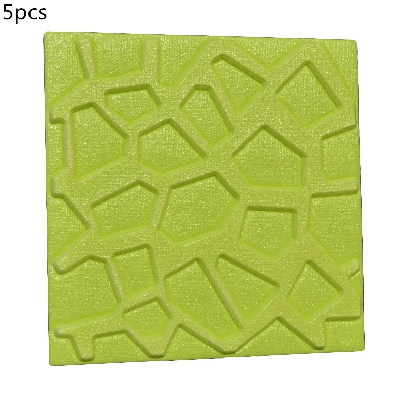 5pcs green 3D самоклеющиеся обои панель на стену, вокруг телевизора, над диваном фон Настенный декор 30x30 см водонепроницаемый ПЭ пена кирпичи стены пилинг и палка - Цвет: 5pcs green