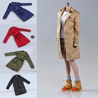 16 scale female figure accessory trench coat windcoat outerwear long jacket overcoat for 12 inches action figure body