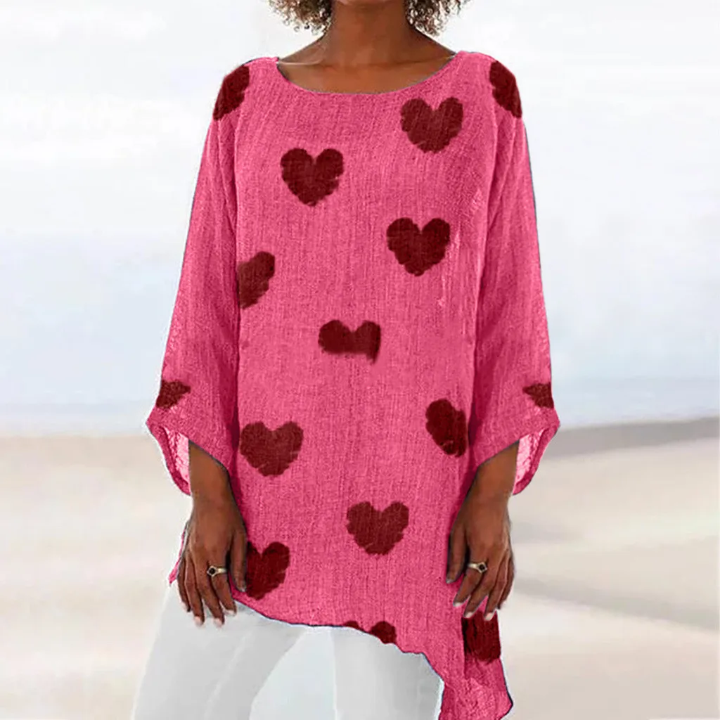 Женские рубашки на лето 2019 модная блузка с круглым вырезом Женский Топ длинным