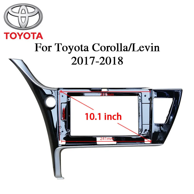 

Автомобильная панель для TOYOTA COROLLA 2017-2018, левое колесо (северо-американский Ближний Восток), 2Din, автомобильная Dvd-рамка, аудиооблицовка, панель...