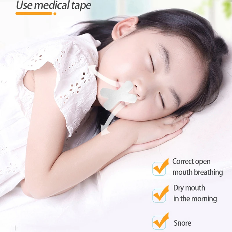 

Comfortable Mini Portable Self-Care of Anti-snoring Sticker Adults Children Mouth Tape For Breathing Improved Nighttime Sleeping