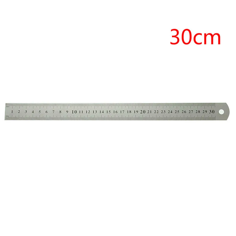 Sewing Foot 15-30cm Stainless Steel Metal Straight Ruler Tool Precision Double Sided Measuring | Инструменты