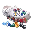 Подвески для обуви, 35-60 шт.лот, из ПВХ, для баскетбола, футбола, бейсбола, аксессуары для игры в футбол, украшения для обуви, браслеты, детский подарок