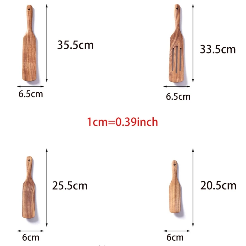 

Kitchen Acacia Wood 4 Piece Set Better Than A Spatula Smarter Cooking Easier Stirring No Food Stuck In The Corners