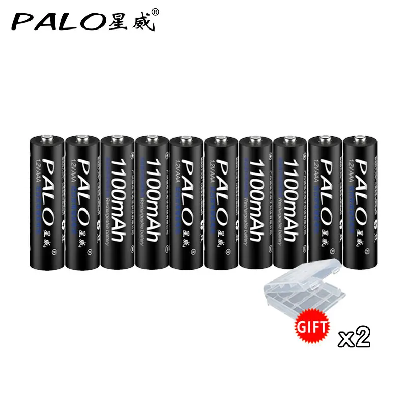 10Pieces* PALO AAA 1,2 В NI-MH 1100 мАч AAA 3a Аккумуляторная батарея aaa Аккумуляторная батарея Ni-MH аккумуляторная батарея аккумуляторная - Цвет: 10pcs