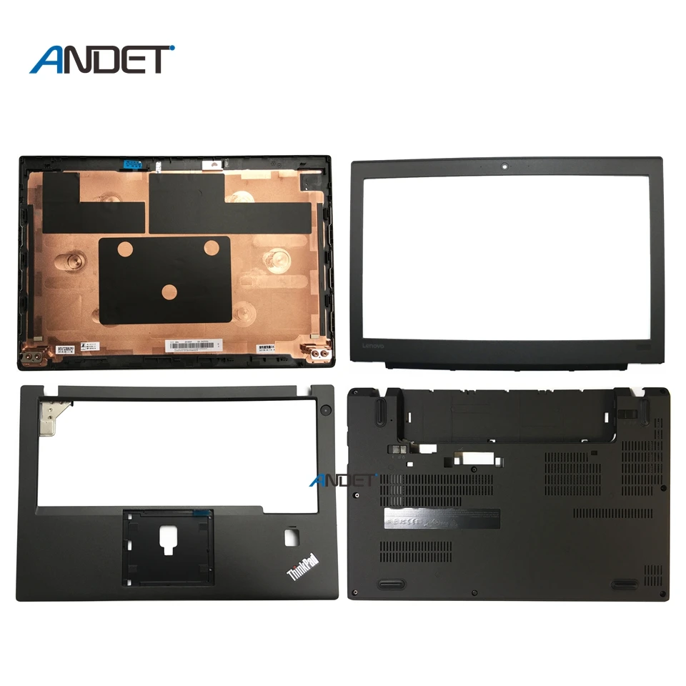 

New For Lenovo ThinkPad X270 Lcd Back Rear Lid HD Screen + Front Bezel + Palmrest FP Hole Upper Case + Bottom Base Lower Cover