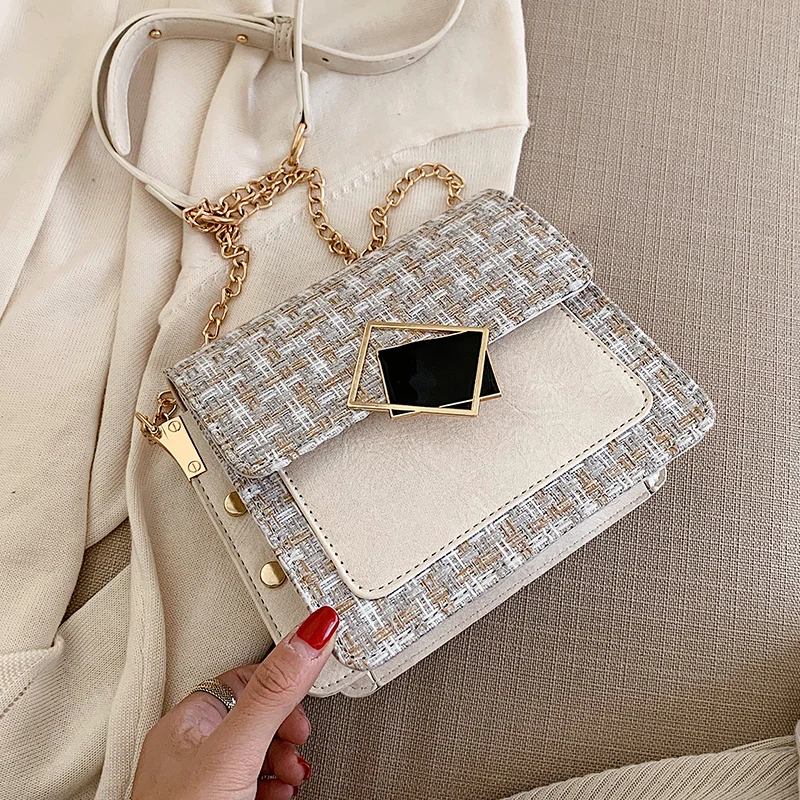 Элегантная женская квадратная сумка с клапаном новинка 2019 Высококачественная
