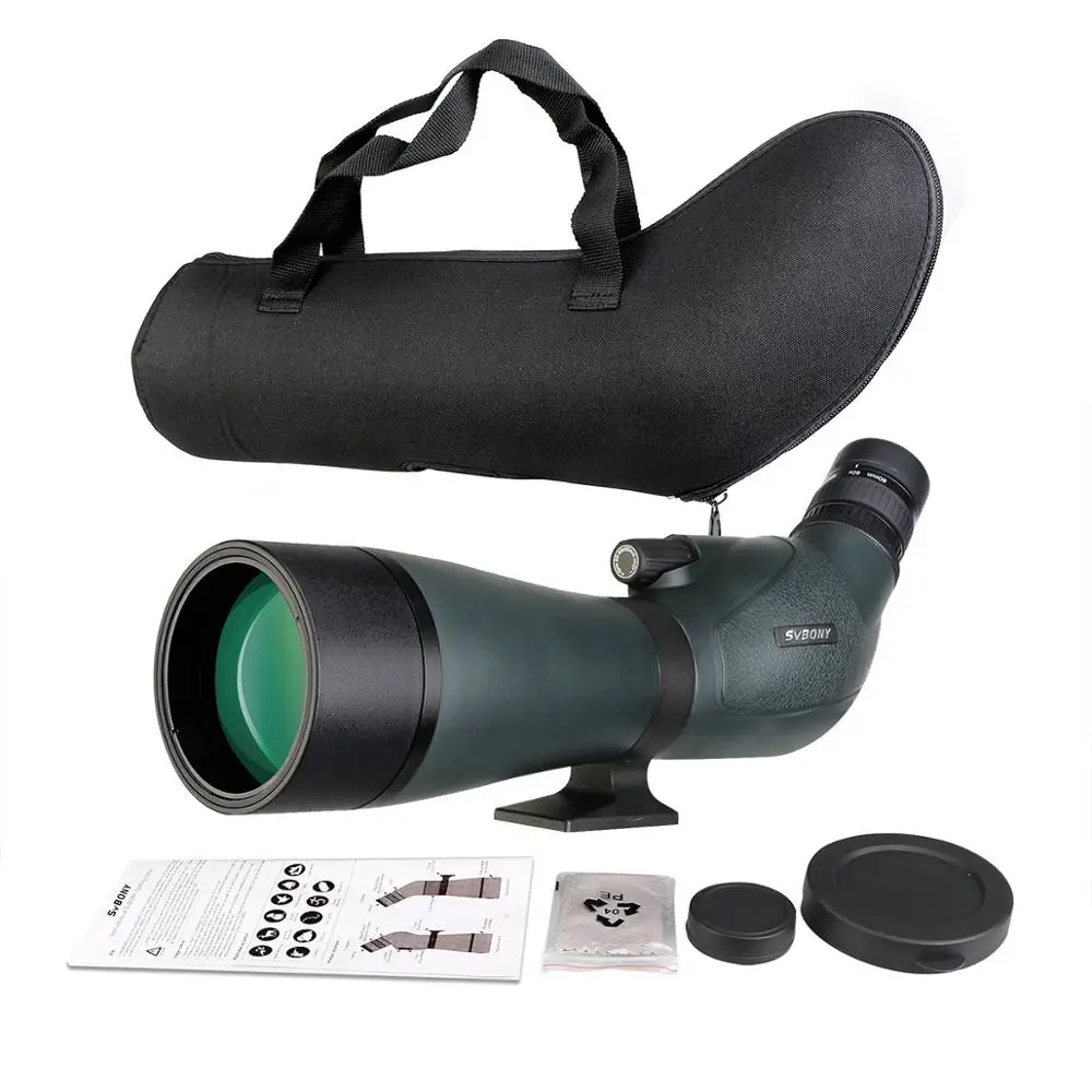 SVBONY 20-60x80 Зрительная труба дальний охотничий телескоп Spyglass водостойкий идеально