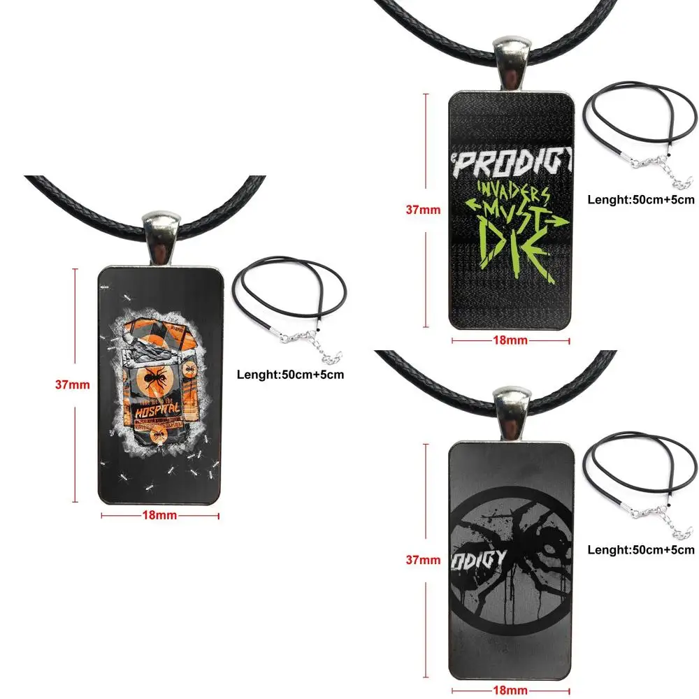 Колье со стальным стеклом колье с кабошоном Длинная подвеска прямоугольное