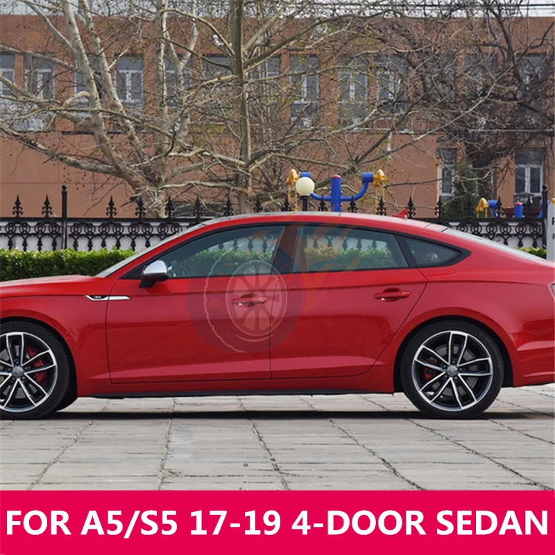 

Titanium Black Window Trim For A3 8V A4L B8 B8.5 B9 A5 A6 A7 Stainless Steel Scratch-proof Pillar Posts Cover Car Protection