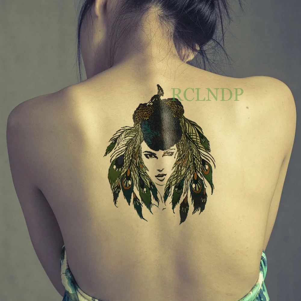 

Waterproof Temporary Tattoo Stickers Dreamcatcher Feather Fake Tatto Flash Tatoo Body art Back Leg Arm belly for Women Men girl