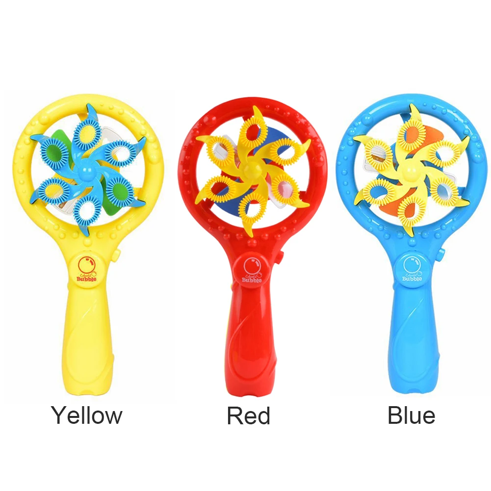 

Toddlers Indoor Outdoor Bubble Machine Mini Fan Maker Birthday Party Funny Wedding Blower Toy Educational Gift Electric For Kids