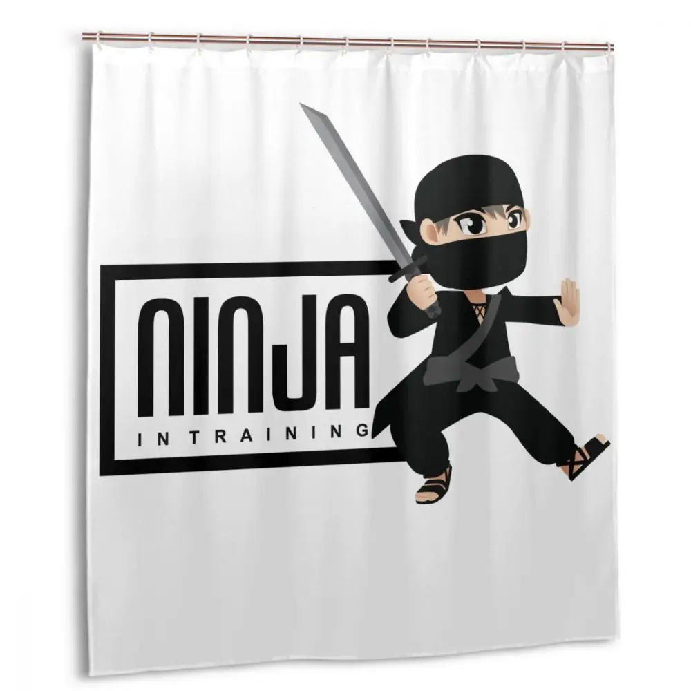 Очаровательные домашние ниндзя в обучении воин Самурай пластиковые занавески