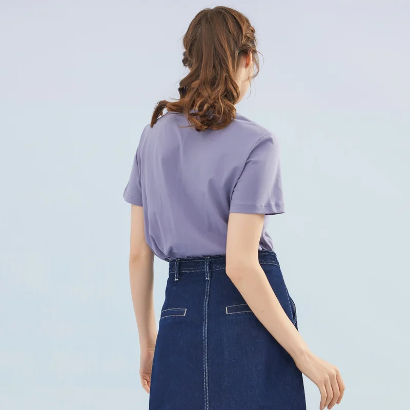 Metersbonwe 2020 летняя новая женская футболка из хлопка Харадзюку Эстетическая