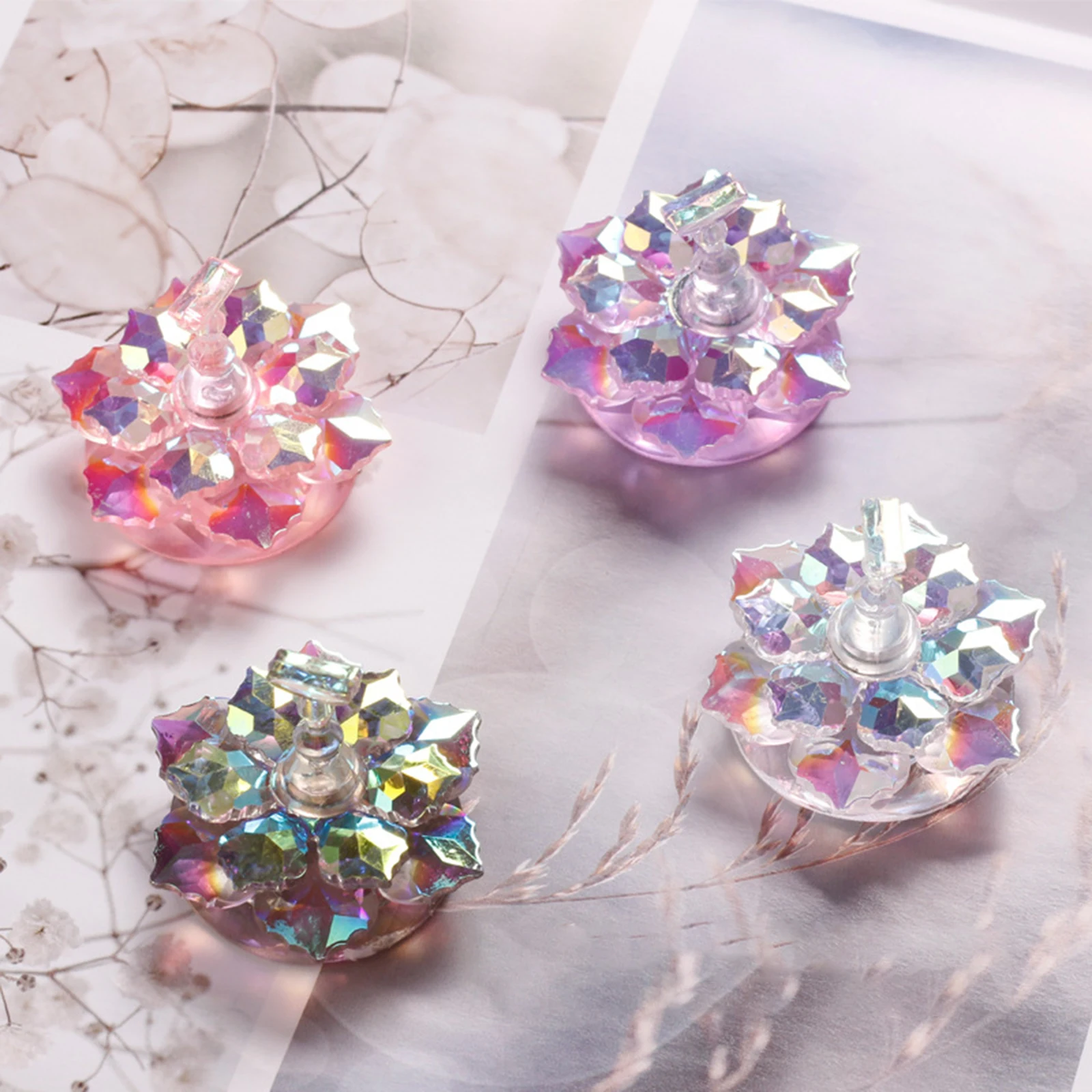 

DIY Nail Art Holder Lotus Magnetic Nail Tip Practice Stand Manicure Tools
