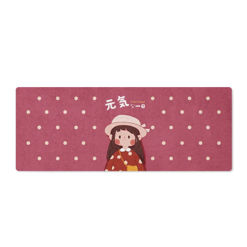 

DIY mouse pad large long non-slip and waterproof little girl mouse pad