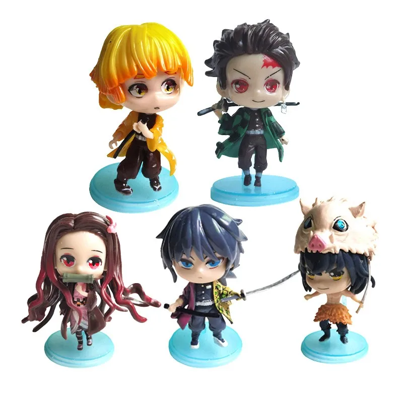 

2021 New Anime Demon Slayer Kimetsu No Yaiba Figure Q Posket Kamado Tanjirou Kamado Nezuko Agatsuma Figure Toys For Children