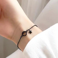 black planet adjustable bracelet for women cop prisoner criminal handcuffs bracelets female jewelry korean dainty gifts
