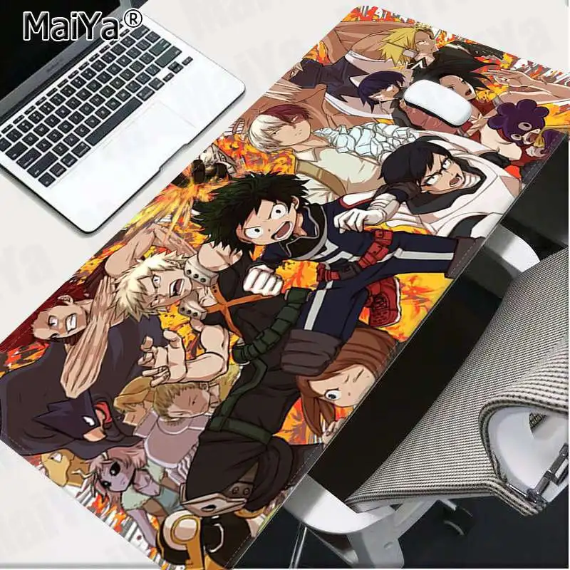 Lock Edge 30x80cm Maiya, высокое качество, коврик для клавиатуры My Hero Academy, резиновый коврик для игровой мыши, Настольный коврик,, большой коврик для мыши, коврик для клавиатуры - Цвет: Lock Edge 30x80cm