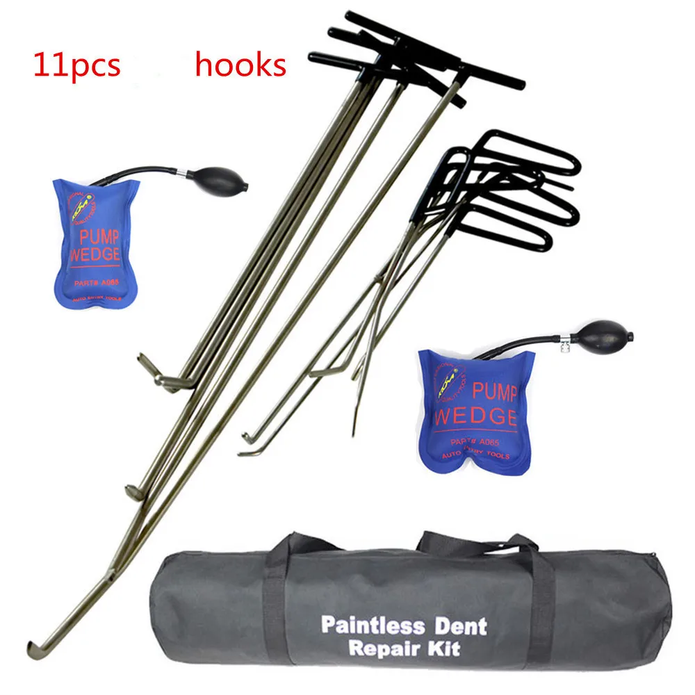 melhor Varas De Pdr Ganchos Carro Pé-de-cabra Bomba Cunha Kit Ferramentas Paintless Dent Repair Tools Conjunto Ferramentas Remoção Dent