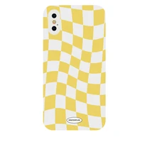 color checkered pattern smartphone case for iphone 12 pro max 11 xs se 2020 6g 8 plus xiaomi 10 lite ultra redmi note back cover