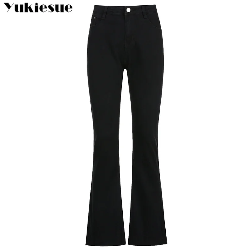

streetwear high waist women's fashion browm jeans woman girls women flare pants trousers female jean femme denim bagge mom jeans