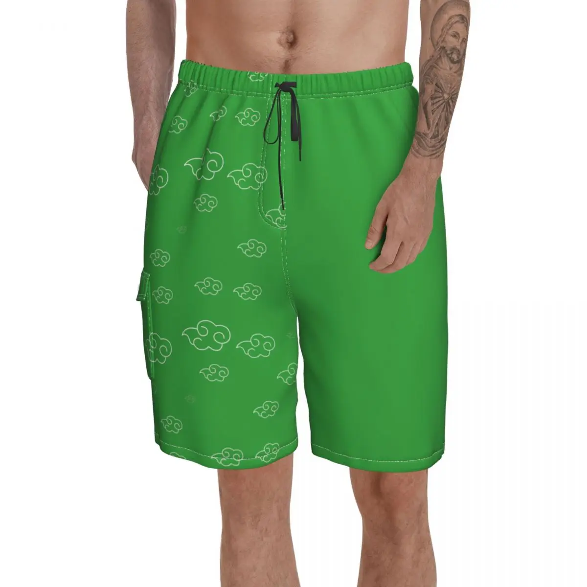 

Пляжный дышащий Быстросохнущий Humor Graphic Аниме Манга свободные брюки с символами Акацуки Гаваи