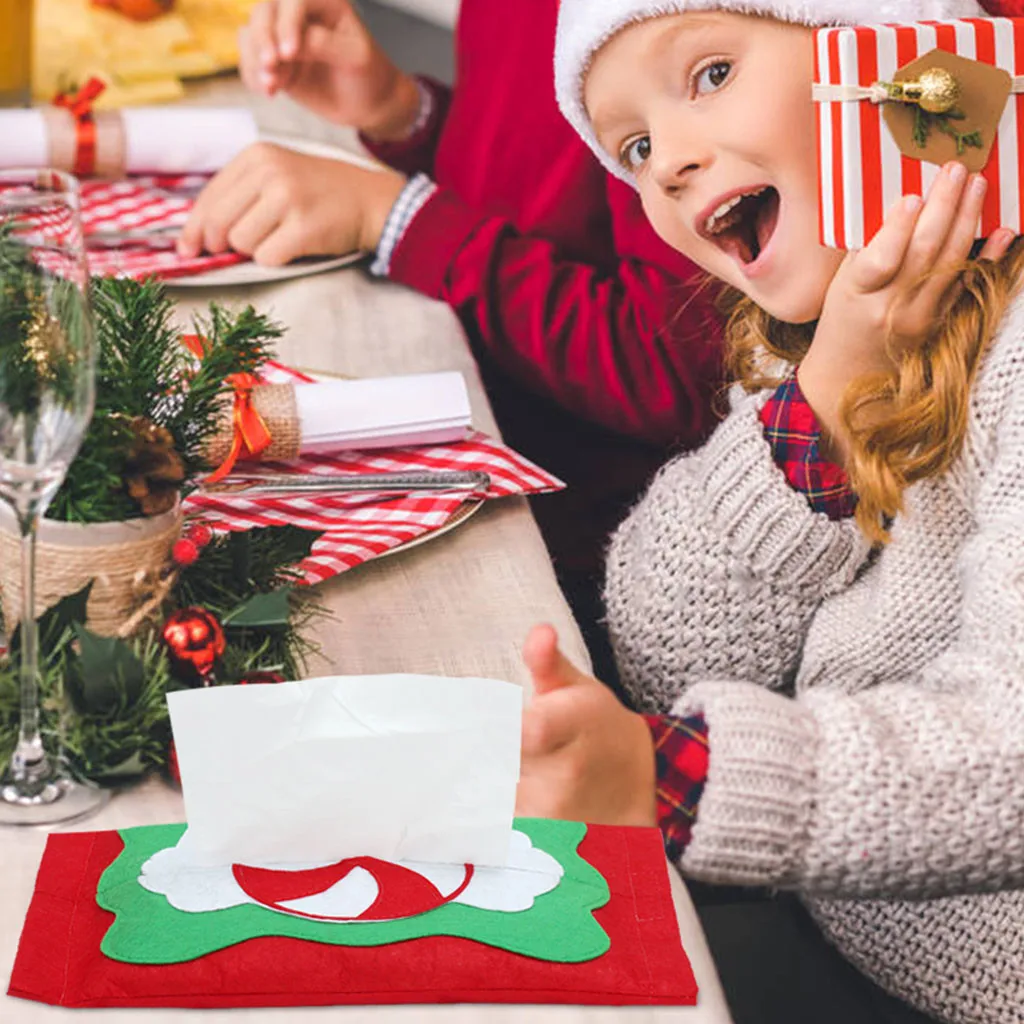 2020 креативные рождественские бумажные полотенца для конфет наборы чехлы