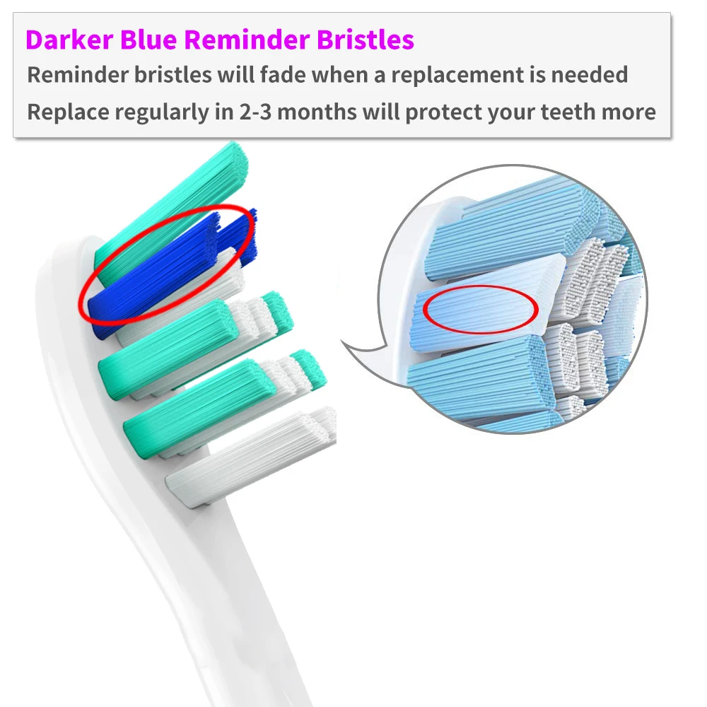 16PCS Philips Toothbrush Heads Sonicare Head Relpacement Brush For Diamond Clean Healthy White Easy | Бытовая техника