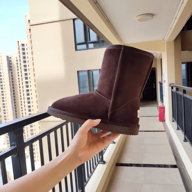 Begocool женские зимние ботинки модные дизайнерские из натуральной коровьей замши