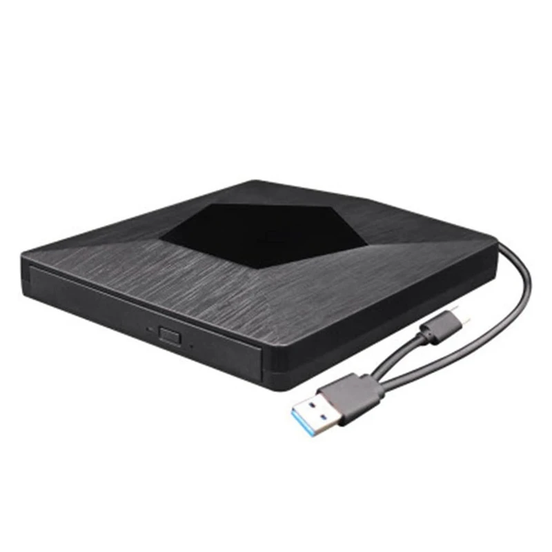 Внешний CD DVD привод Type-C USB 3 0 тонкий порт способный считывать CD/DVD-RW горелки с