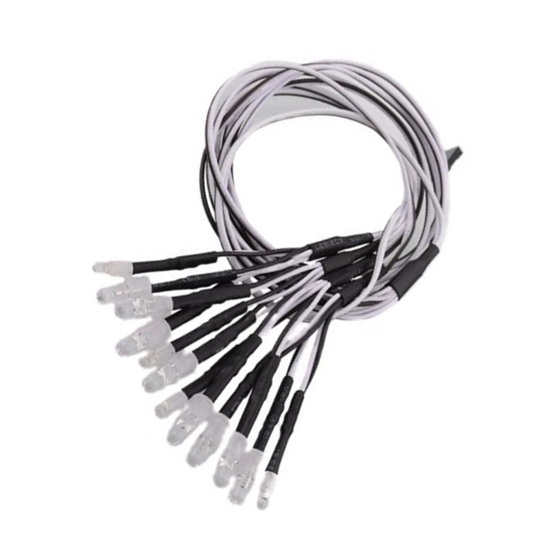 

5mm4 White Light 2 Blue Light 2 Red Light & 3mm4 Yellow Light RC Model Climbing Auto Parts LED Headlights