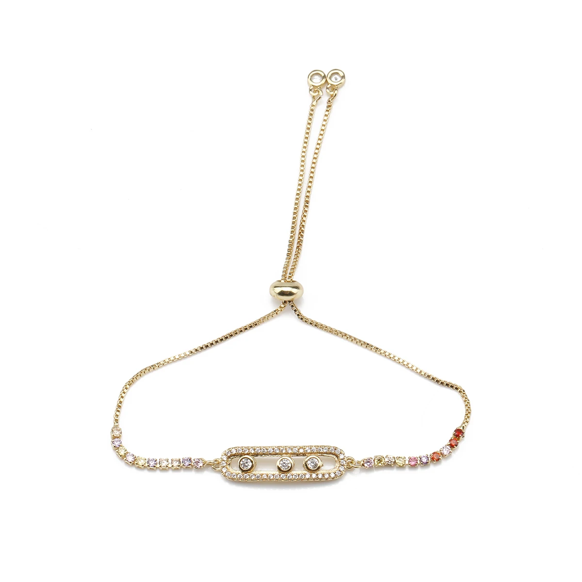 Браслет с кубическим цирконием для мужчин и женщин 5 мм из меди латуни | Украшения